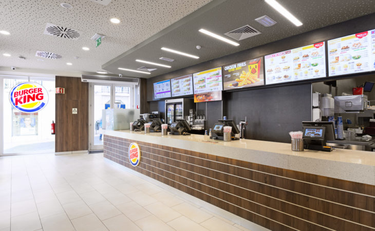 Bouw fast food restaurant