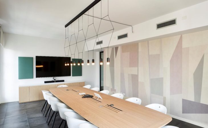A classical office with a Nordic and minimalist design