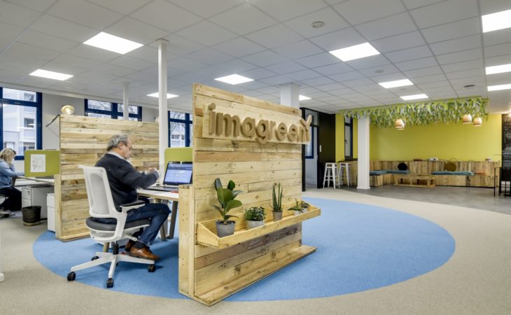 Aménagement des espaces de travail de IMAGREEN à Lille