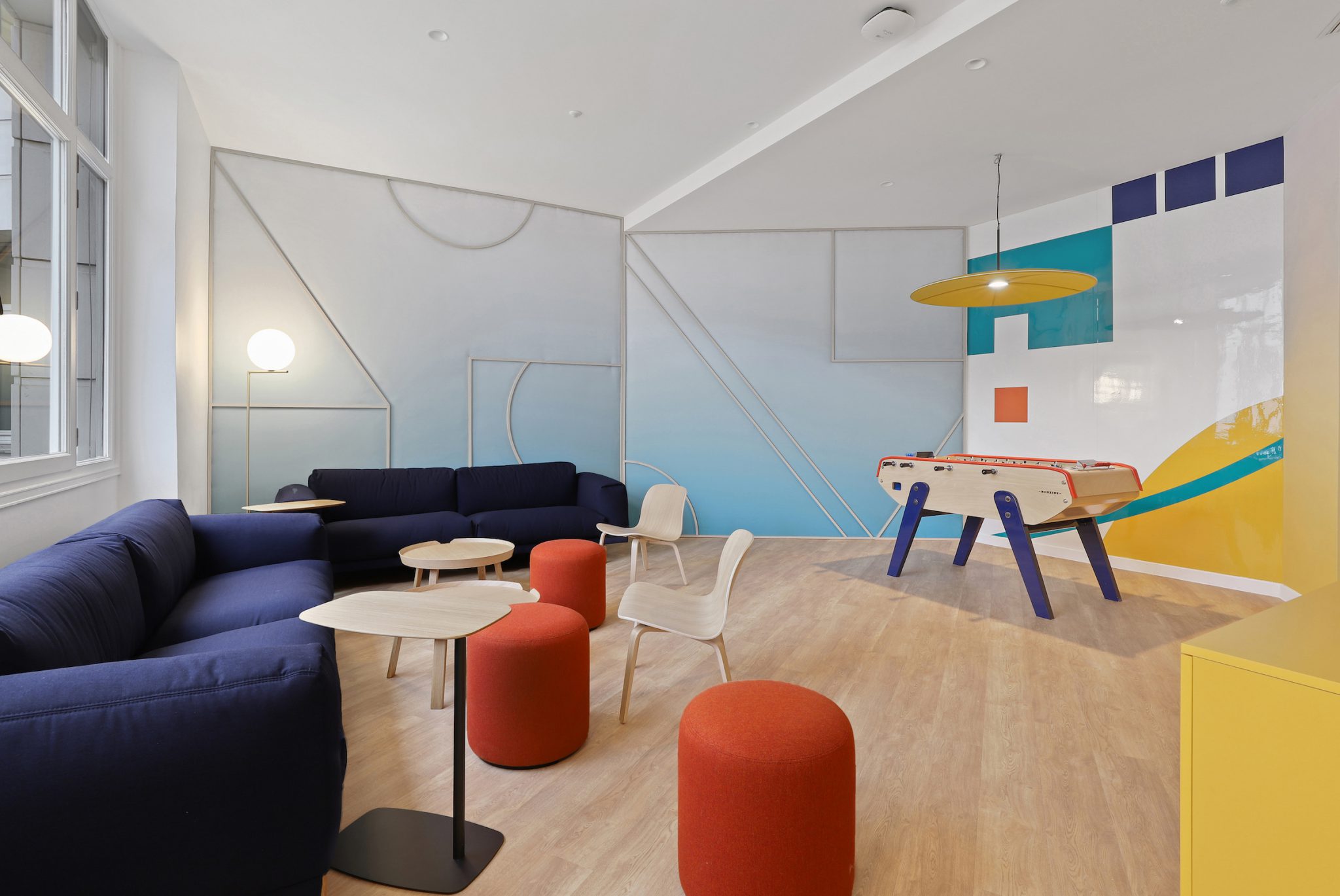 Break-away space at the PEGA Group’s headquarters in Paris, France