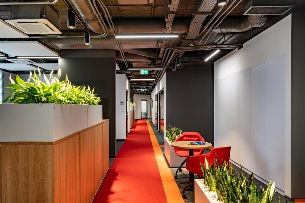 Corridor at Grupa Unibep, Warsaw