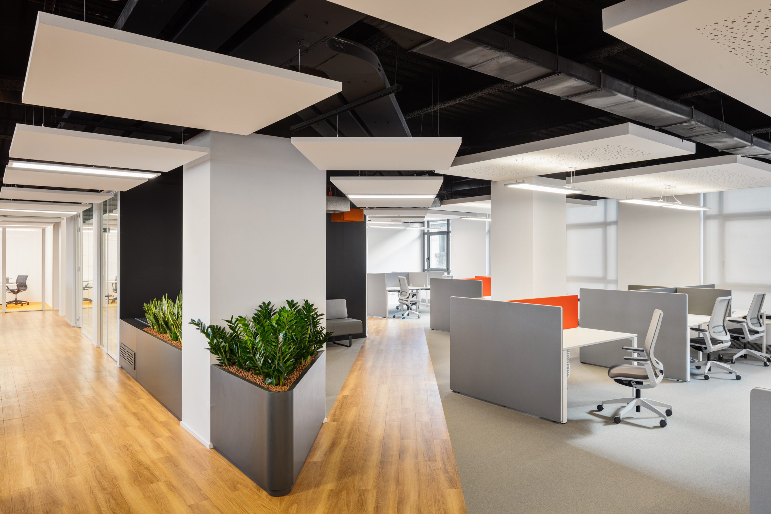 Paying attention to the acoustics of a space can make an environment more comfortable for those sensitive to noise, like the Facile.it offices we built in Milan, Italy.