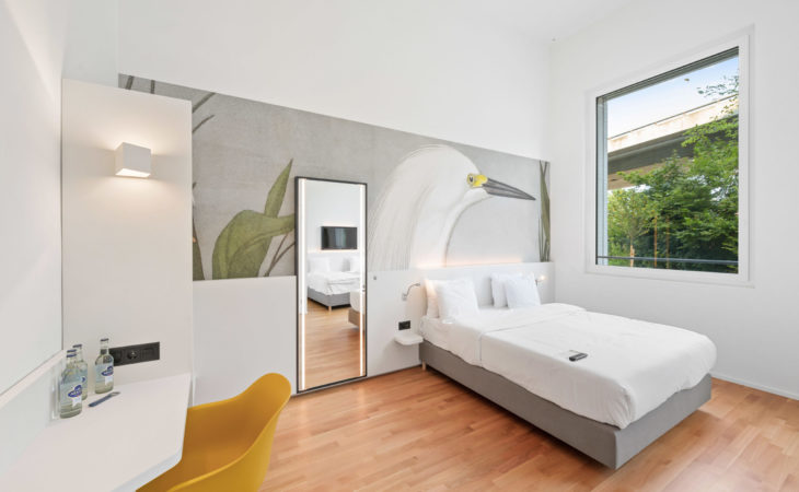 A hotel with a modern and industrial look in Basel