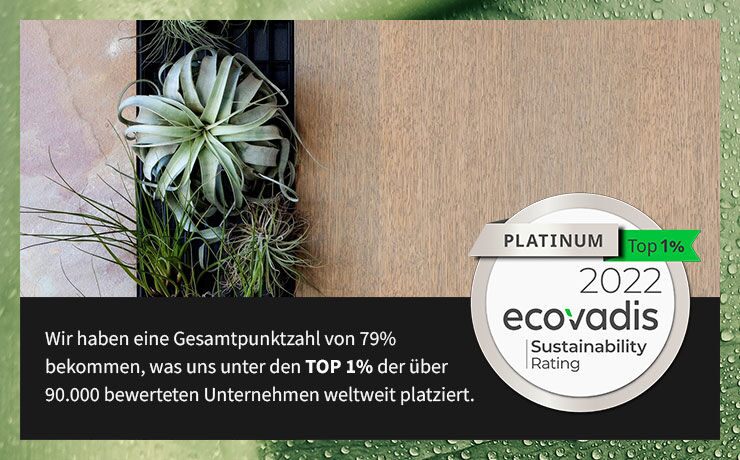 Tétris erreichte 2022 die EcoVadis Platin-Anerkennungsstufe für seine Nachhaltigkeitsaktivitäten in den letzten zwölf Monaten und verbesserte seine Bewertung mit der Gesamtpunktzahl von 79/100.