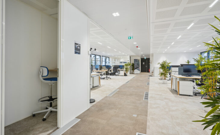 A collaborative space for a fintech company in Paris