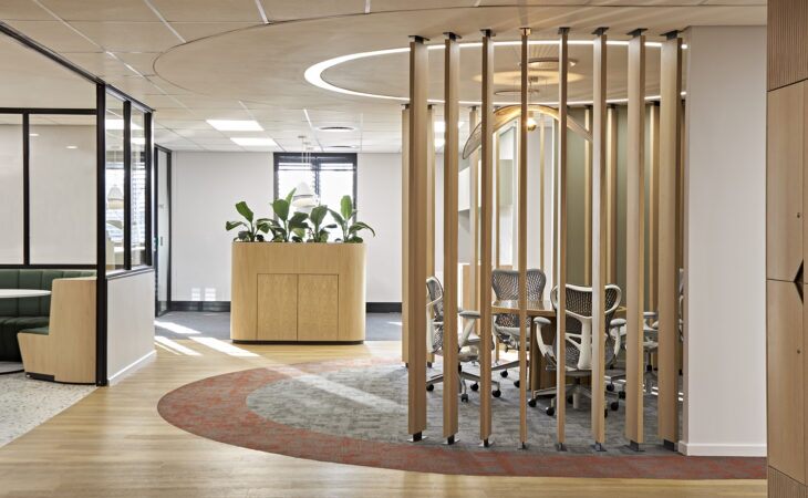 An office designed for hybrid and diverse work styles